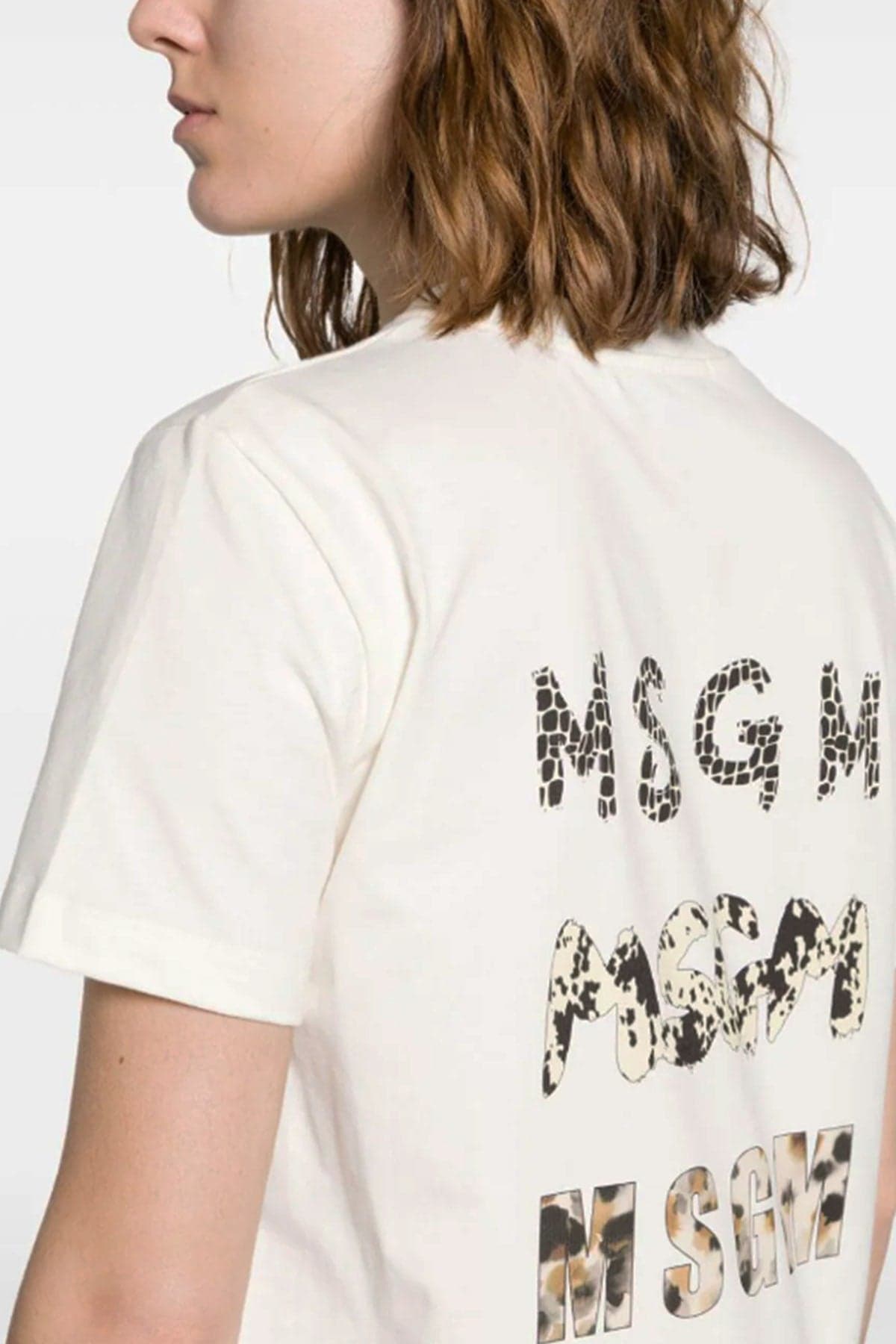 MSGM T-shirt e Polo Bianco da donna in Polo Drestige - Casamassima, commercioVirtuoso.it