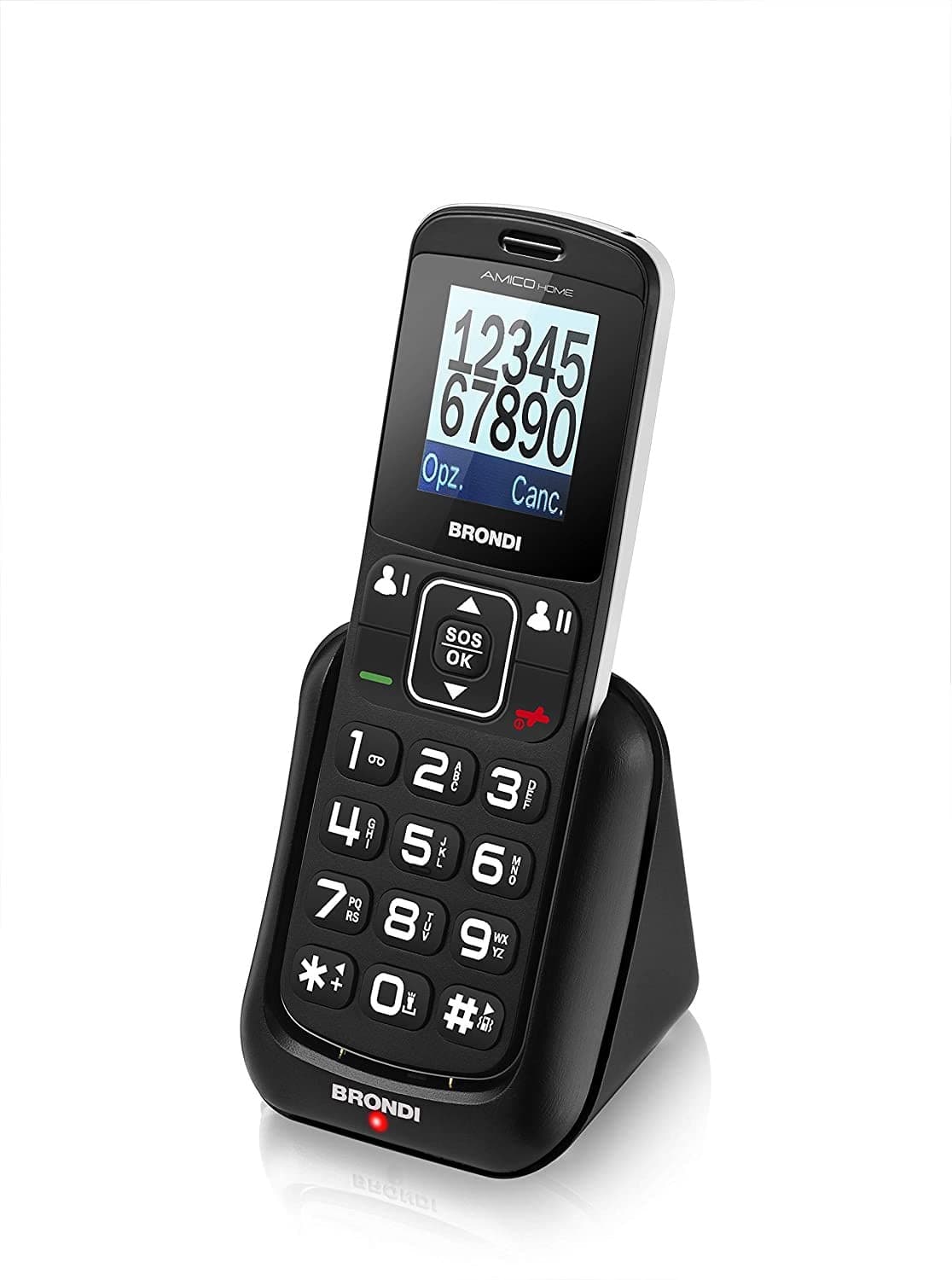 brondi amico home telefono cellulare tasti grandi  nero in Cellulari e Smartphone Tropposmart.it - Genova, commercioVirtuoso.it