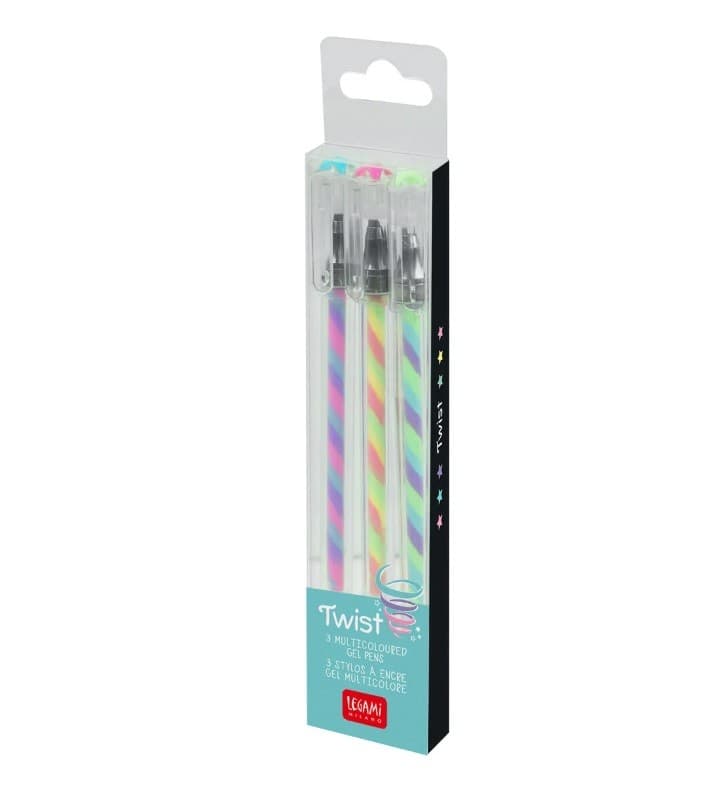 Legami - set 3 Penne Multicolore Twist (TWP0001) in Penne roller a inchiostro gel Cartospedia - Napoli, commercioVirtuoso.it