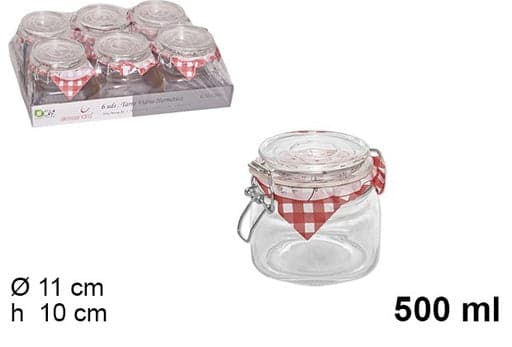 Barattolo di vetro ermetico 500ml