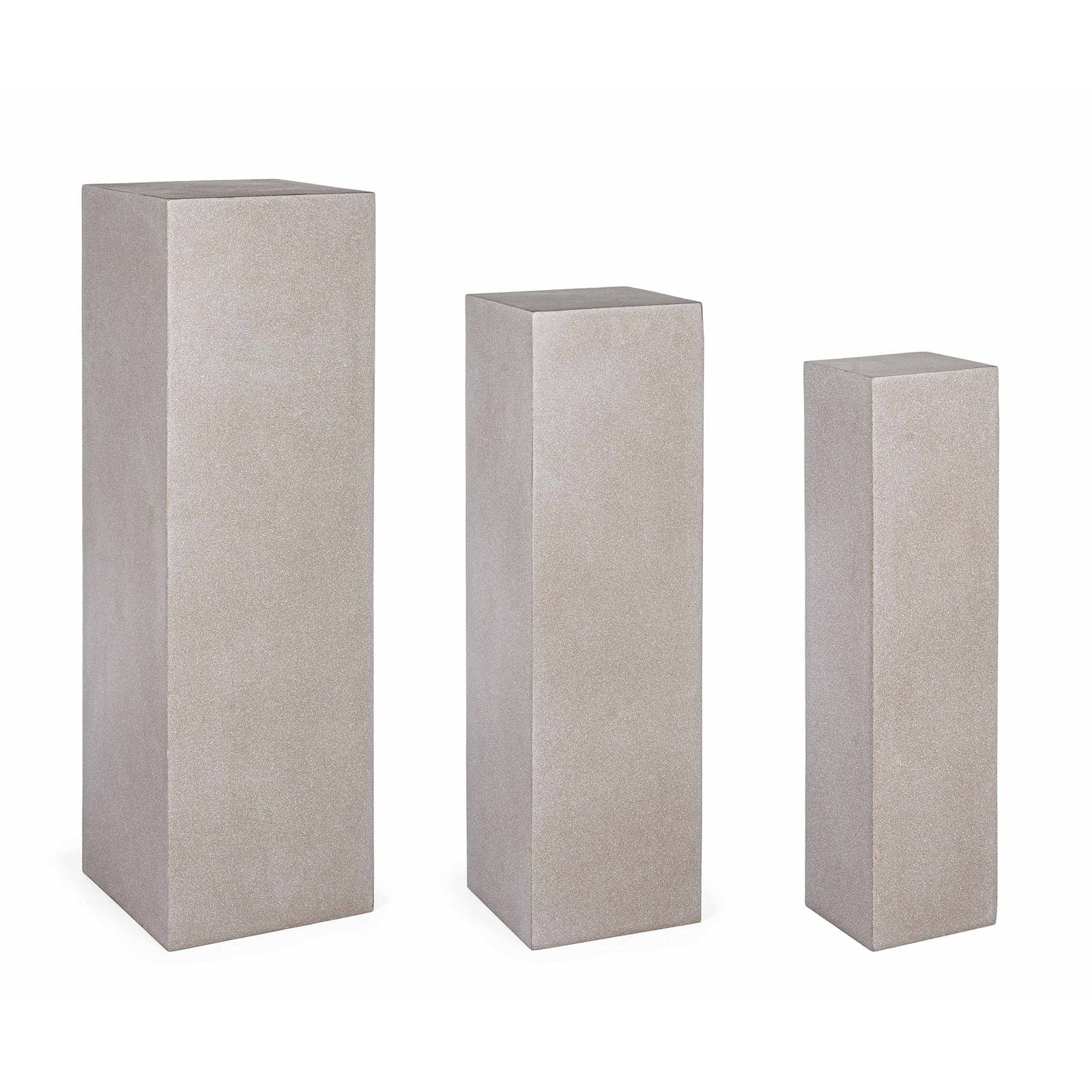 Colonne separé da interno ed esterno effetto cemento in poli-resina h 120 cm - 7