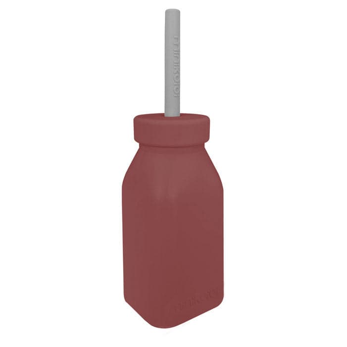 Bottiglia 200 ml silicone Bottle + Straw Minikoioi in Borracce La Casa Del Bebè - Napoli, commercioVirtuoso.it