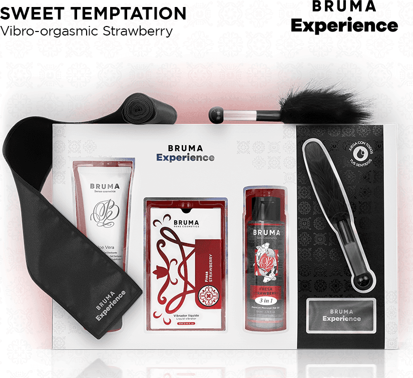BRUMA XPERIENCE - KIT TENTAZIONE VIBRO-ORGASMICA DOLCE FRAGOLA in Ammorbidente liquido Desideria Shop - Latina, commercioVirtuoso.it