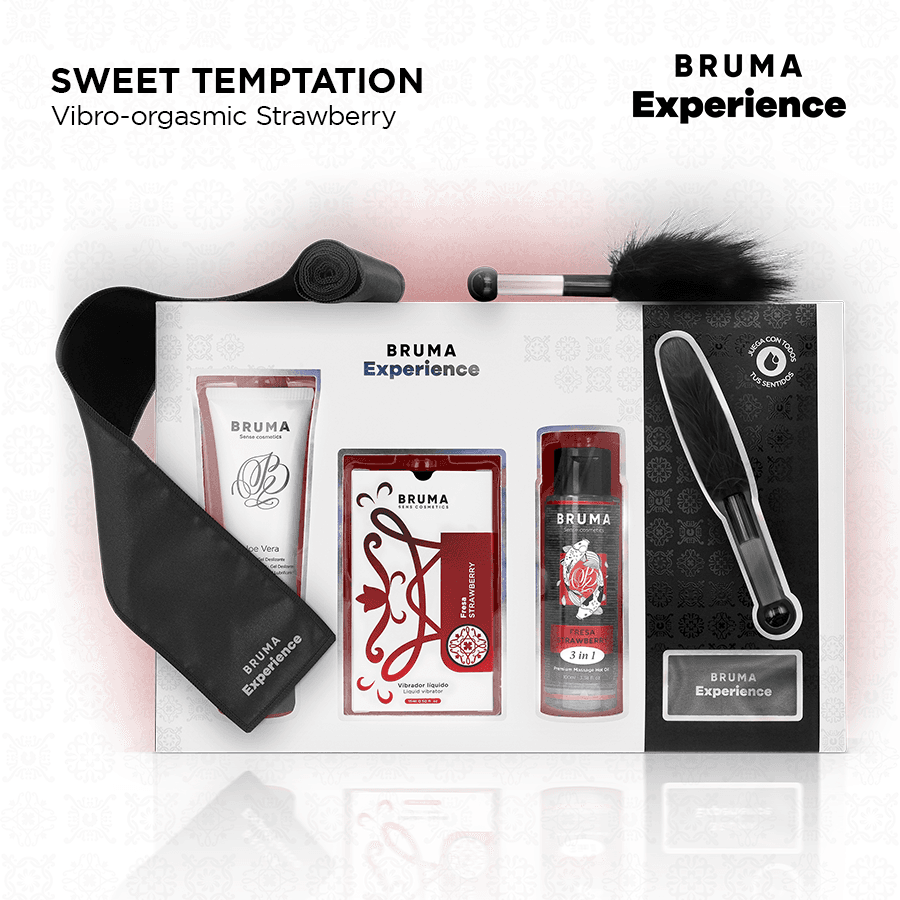 BRUMA XPERIENCE - KIT TENTAZIONE VIBRO-ORGASMICA DOLCE FRAGOLA in Ammorbidente liquido Desideria Shop - Latina, commercioVirtuoso.it