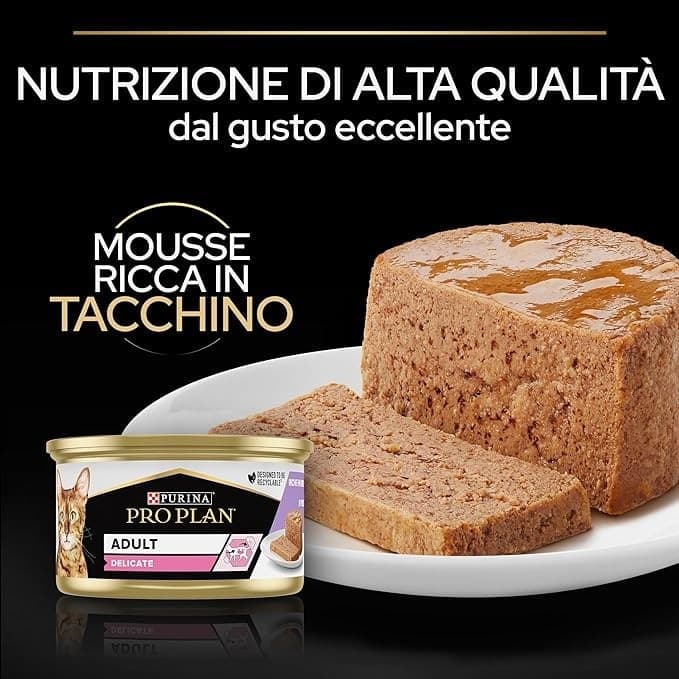 Purina Pro Plan Adult Delicate Umido Gatti con Tacchino 85gr in Secco 101 Market - Poggibonsi, commercioVirtuoso.it