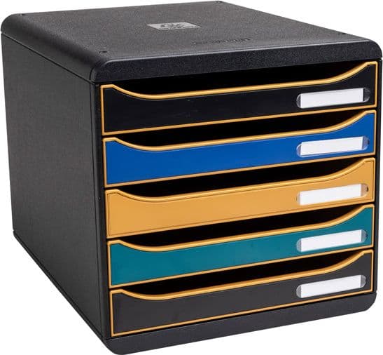 Cassettiera Big Box Plus 5 cassetti NeoDeco multicolore Exacompta