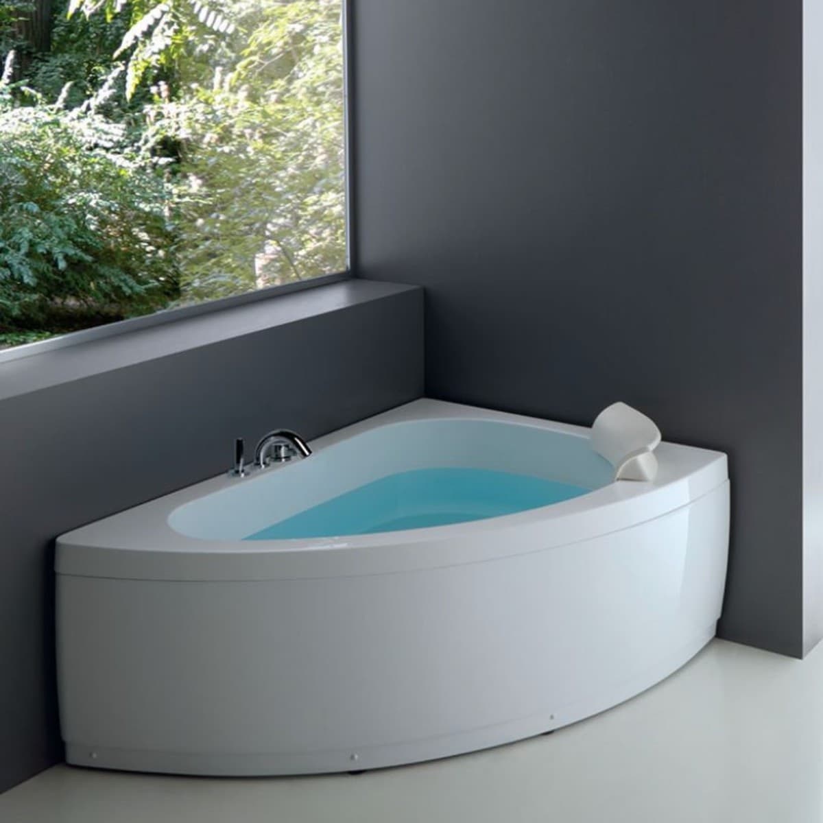 Vasca da Bagno Angolare Asimmetrica Sharm Dimensioni 150x100x60 in Vasca da bagno giapponese StileBagno - Roma, commercioVirtuoso.it