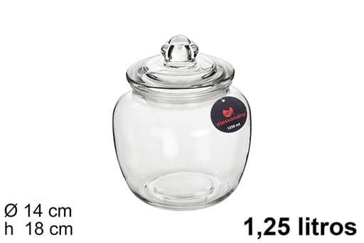 Barattolo Ermetico in Vetro 1,25 L