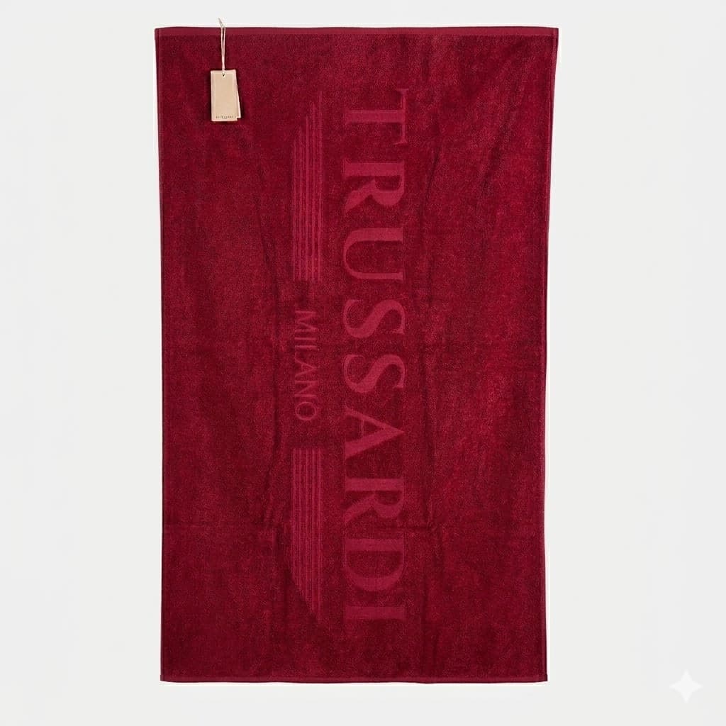 Telo Mare Trussardi Home Logo 2026 - Spugna Jacquard in Puro Cotone in prodotto Anastasi - Marsala, commercioVirtuoso.it