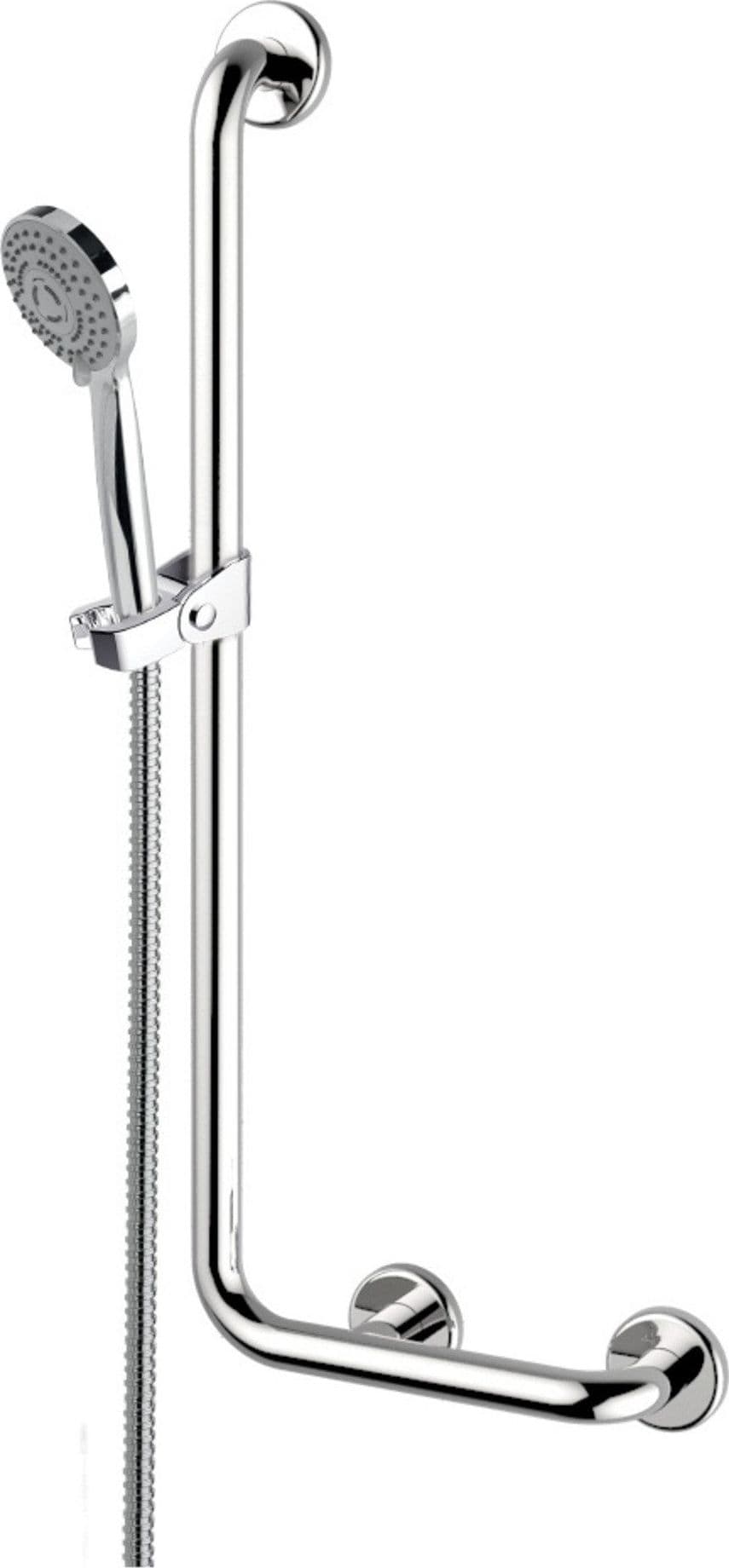 Set saliscendi doccia con maniglione, completo
