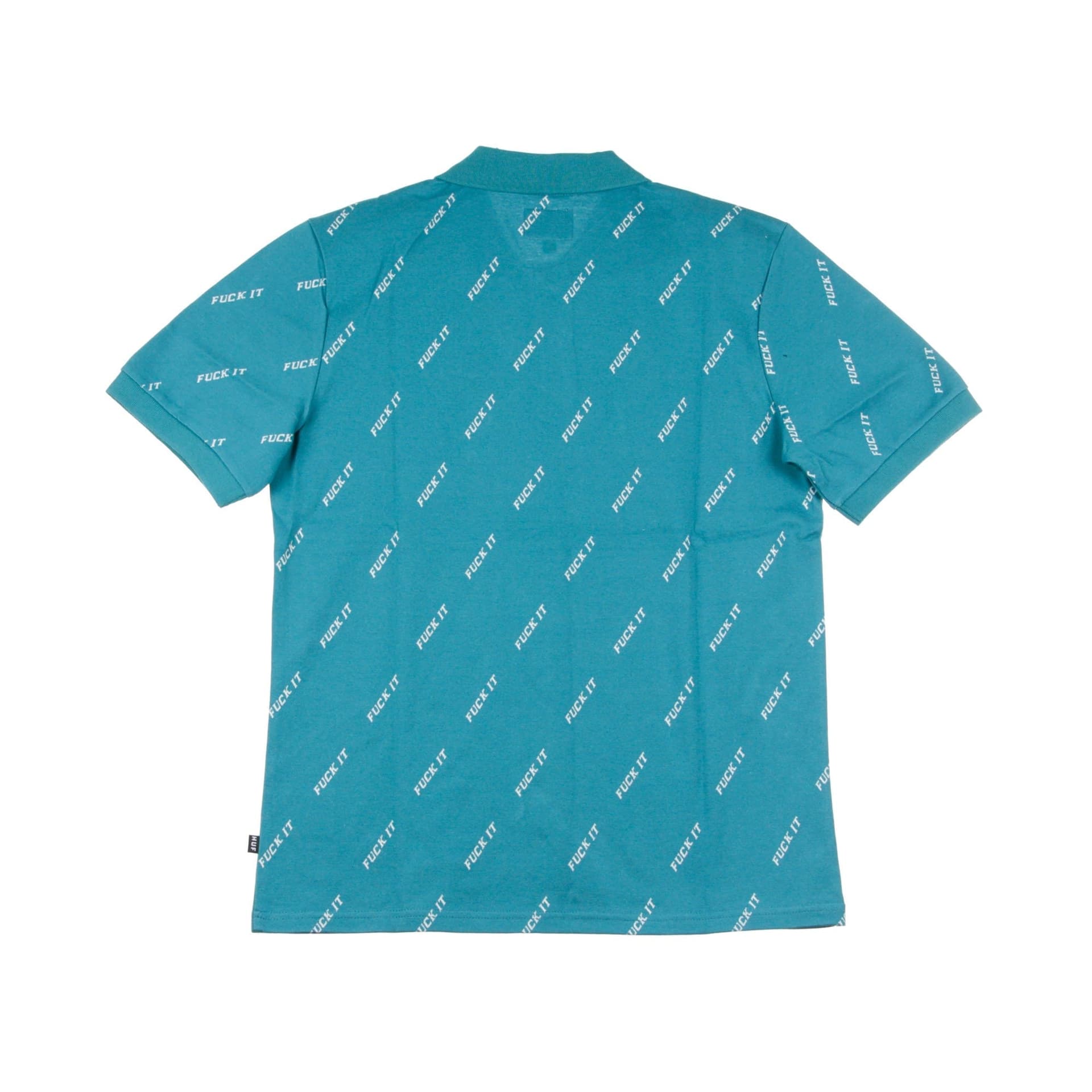 HUF Polo Manica Corta Uomo Fuck It Polo Biscay Bay Teal da uomo in Polo Drestige - Casamassima, commercioVirtuoso.it