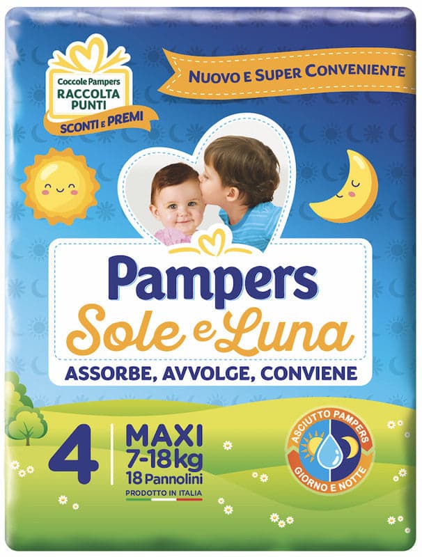 Pampers sole&luna maxi 18pz