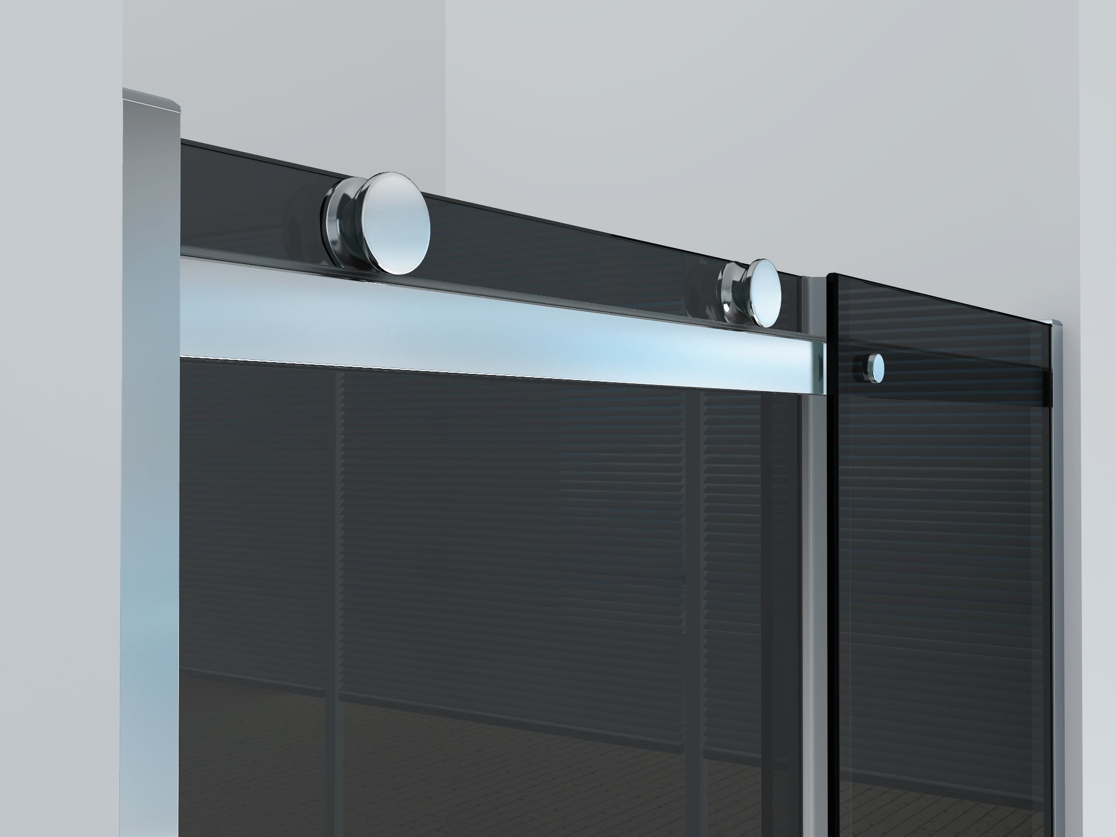 Porta Doccia Scorrevole Fumè 8mm H190 DIAMOND 100cm versione destra in Porte doccia StileBagno - Roma, commercioVirtuoso.it