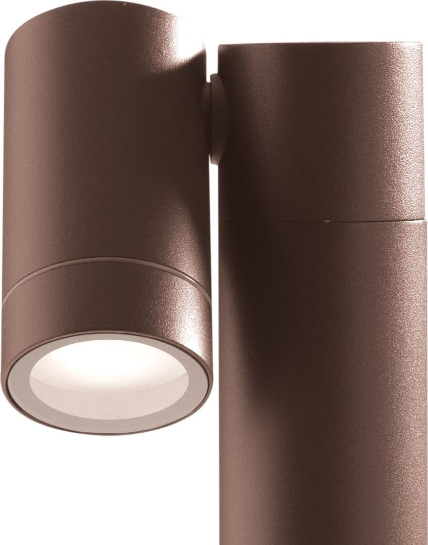 Lampioncino esterno Gea Led GES1110 45H GU10 LED marrone lampada terra spot orientabile alluminio in Lampade da parete Lampadari Bartalini - Colle di Val d’Elsa, commercioVirtuoso.it