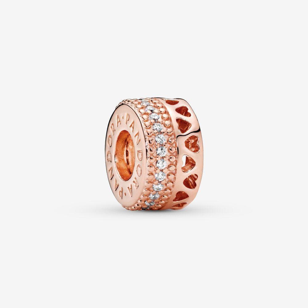 PANDORA Charm Distanziatore openwork Cuori