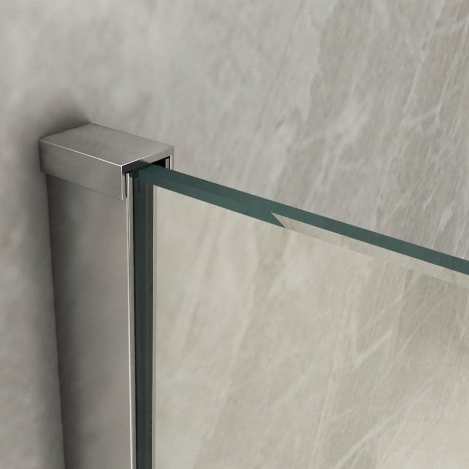 Sopravasca in vetro 6mm trasparente da 85 + deflettore da 40cm H140cm in Protezioni antischizzo StileBagno - Roma, commercioVirtuoso.it
