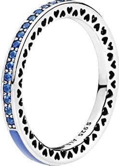 Pandora - Anello Cuori Radiosi Blu