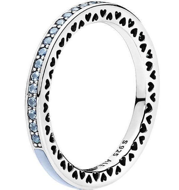 Pandora - Anello Cuori Radiosi Celesti
