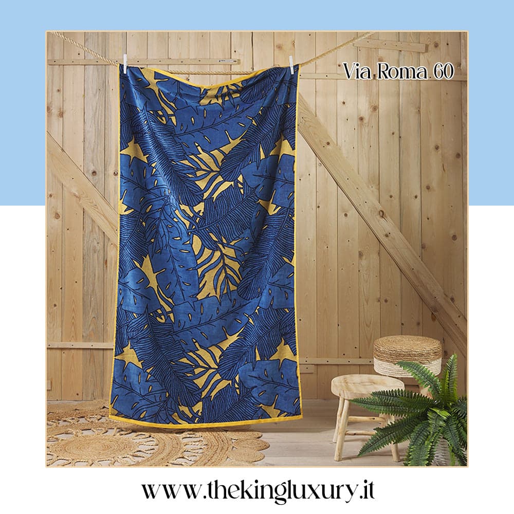 Telo mare Via Roma 60 Fauna 90X170 CM Spugna di Cotone Cimato in Teli mare The King Luxury - San Marcellino, commercioVirtuoso.it