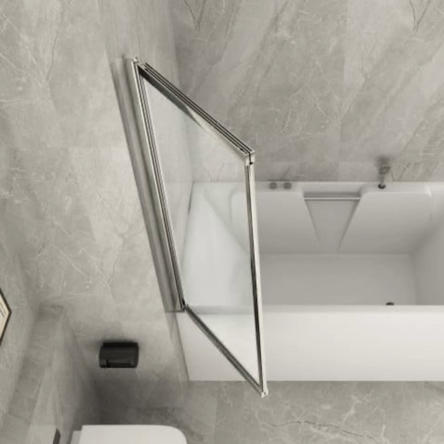 Sopravasca scorrevole e pivottante in vetro trasparente 5mm in Box doccia StileBagno - Roma, commercioVirtuoso.it