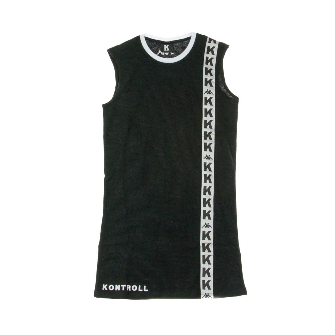 KAPPA KONTROLL Vestito Donna Long Tank Black/white da donna in Casual Drestige - Casamassima, commercioVirtuoso.it