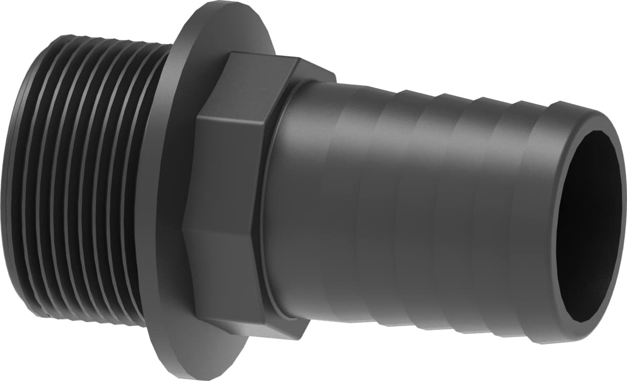 Raccordo portagomma dritto Arag filetto maschio G 1 1/4" e diametro 38mm confezione da 5 pezzi