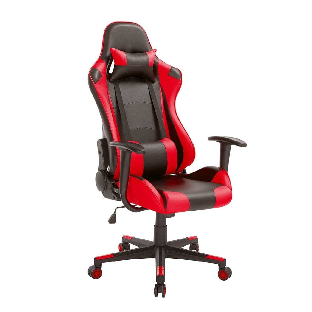 Sedia Poltrona Gaming Ufficio Scrivania, Gioco Reclinabile Girevole 2cuscini Red in Sedie Gaming Danyx - Casoria, commercioVirtuoso.it