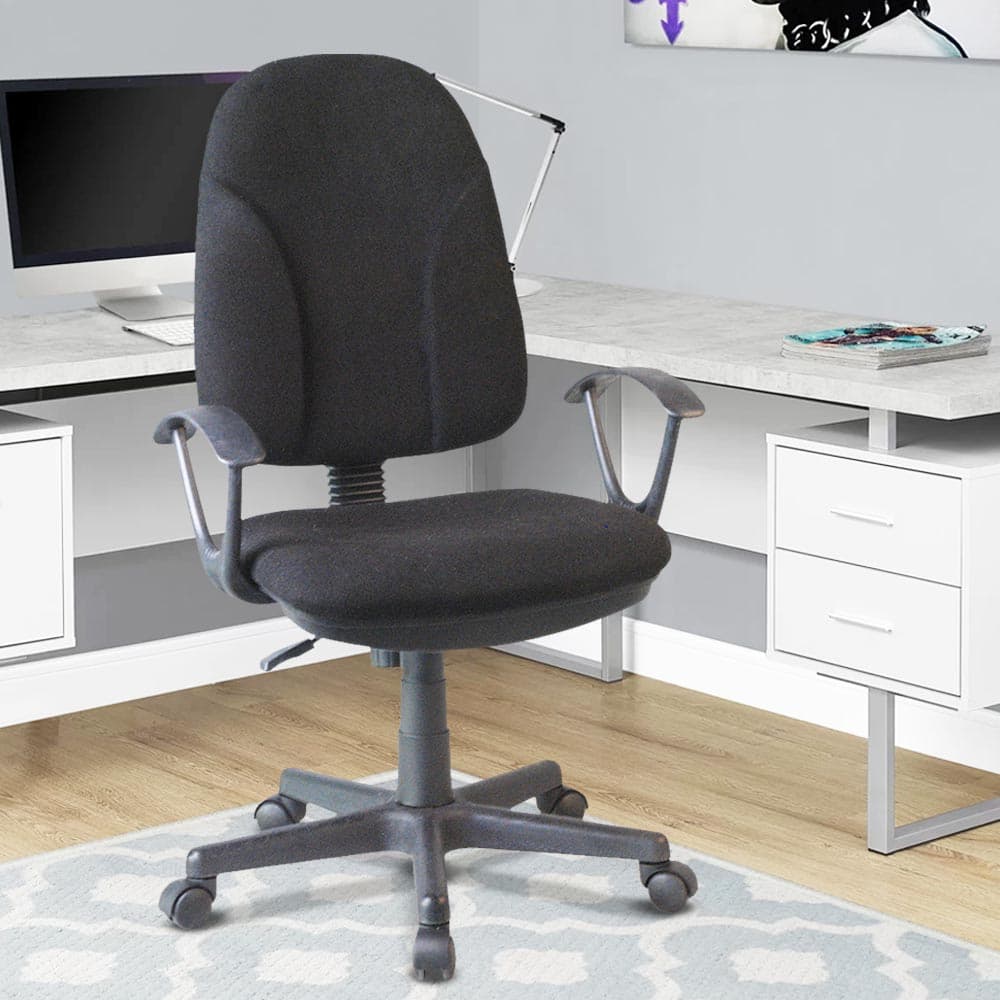 Sedia Scrivania da Ufficio 5 Ruote Girevole Ergonomica Altezza Regolabile Nero in Sedie da scrivania Danyx - Casoria, commercioVirtuoso.it