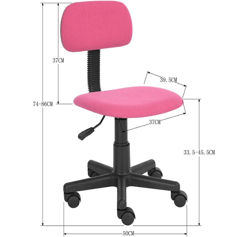Sedia da Scrivania Operativa 5Ruote Cameretta Stanzetta Altezza regolabile Rosa in Sedie da scrivania Danyx - Casoria, commercioVirtuoso.it