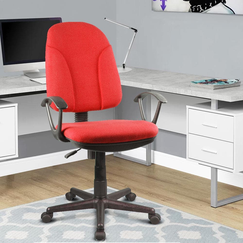 Sedia Scrivania da Ufficio 5 Ruote Girevole Ergonomica Altezza Regolabile Rosso in Sedie da scrivania Danyx - Casoria, commercioVirtuoso.it