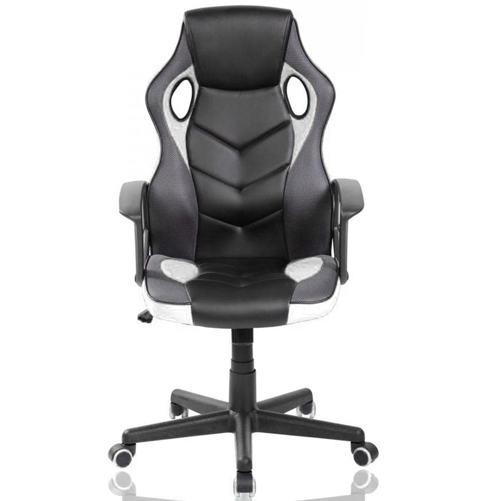 Sedia Poltrona Gaming Scrivania Ufficio Regolabile Girevole Direzionale Bianco in Sedie da scrivania Danyx - Casoria, commercioVirtuoso.it