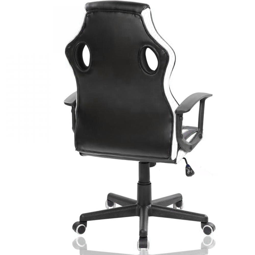 Sedia Poltrona Gaming Scrivania Ufficio Regolabile Girevole Direzionale Bianco in Sedie da scrivania Danyx - Casoria, commercioVirtuoso.it
