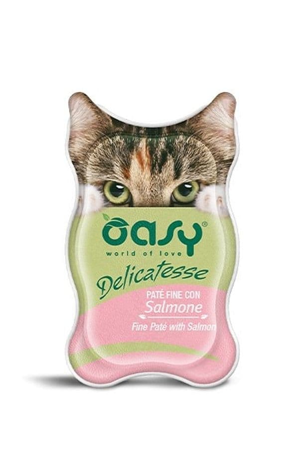 Oasy Adult Gatti Delicatesse Salmone Vaschetta 85gr