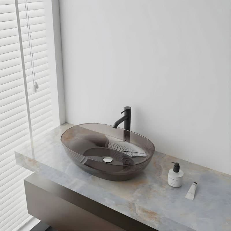 Lavabo da Appoggio BOWL in Resina Trasparente in Lavabi StileBagno - Roma, commercioVirtuoso.it