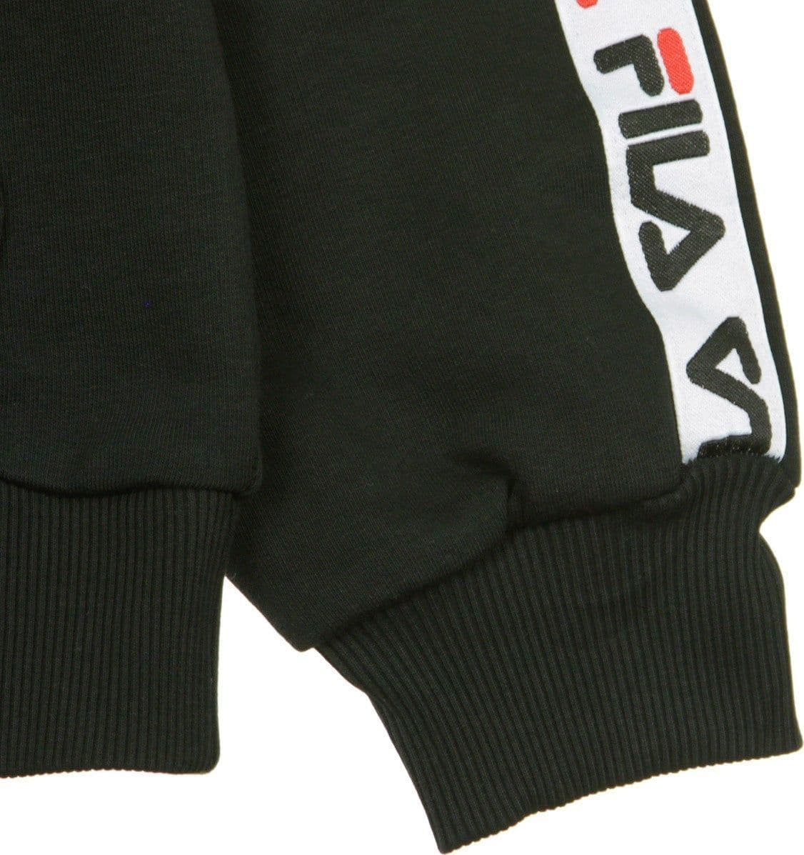 FILA Felpa Leggera Cappuccio Uomo David Taped Hoodie Black da uomo in Felpe con cappuccio Drestige - Casamassima, commercioVirtuoso.it
