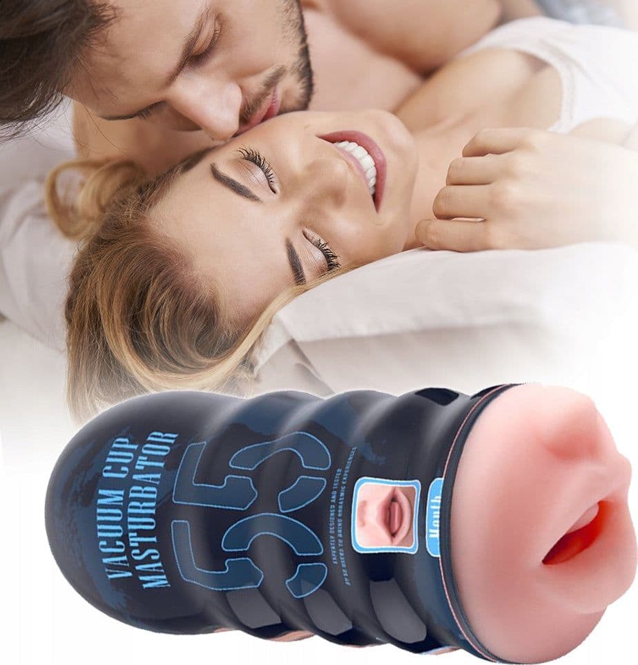 Pretty Love Vacuum Cup “Mouth” (55 Mouth) Masturbatore Uomo Effetto Bocca TPE 18cm in prodotto Erosdom - Palmi, commercioVirtuoso.it
