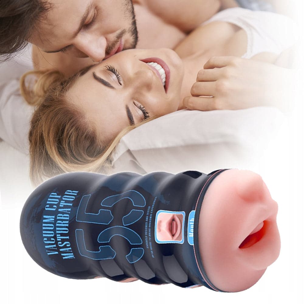 Pretty Love Vacuum Cup “Mouth” (55 Mouth) Masturbatore Uomo Effetto Bocca TPE 18cm in prodotto Erosdom - Palmi, commercioVirtuoso.it