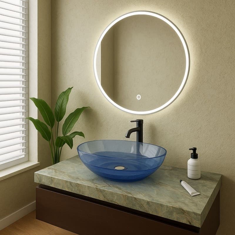 Lavabo da Appoggio BOWL in Resina Trasparente in Lavabi StileBagno - Roma, commercioVirtuoso.it