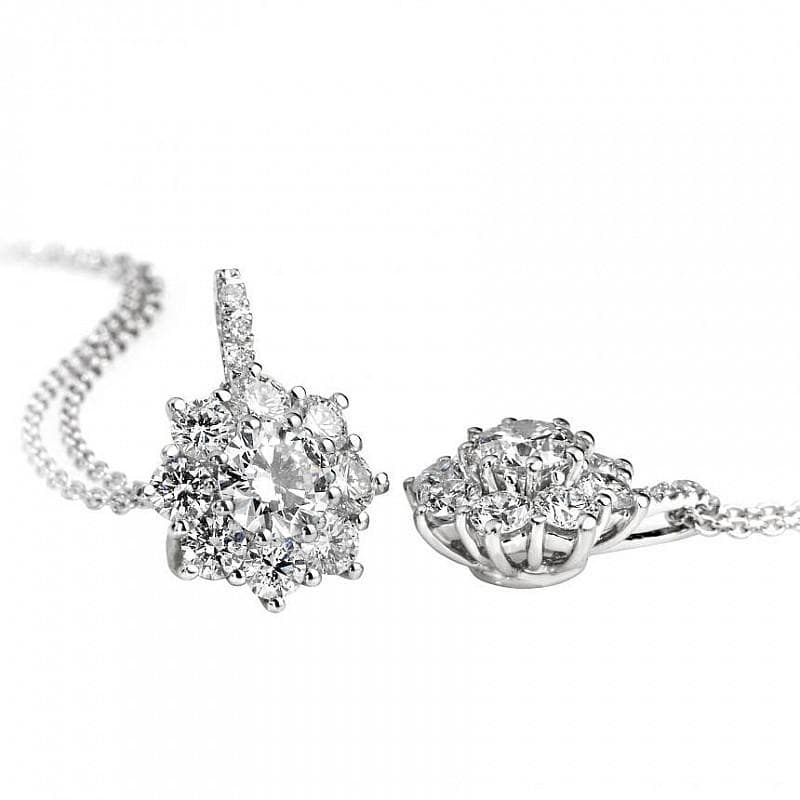 GIORGIO VISCONTI COLLANA GIROCOLLO IN ORO BIANCO E DIAMANTI in Collane Alba Gioielli - Casoria, commercioVirtuoso.it