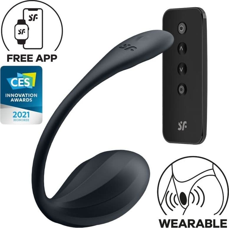 SATISFYER - RIBBED PETAL STIMOLATORE PUNTO G TELECOMANDO NERO APP GRATUITA in Vibratori G-Spot Desideria Shop - Latina, commercioVirtuoso.it