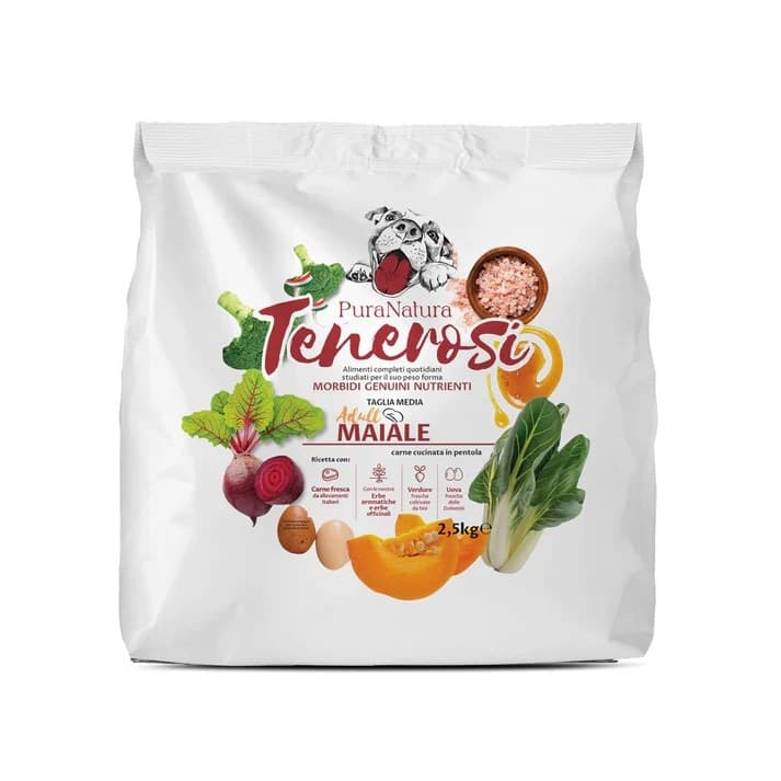 Pura Natura Tenerosi Adult Maiale Crocchette per Cani in Secco 101 Market - Poggibonsi, commercioVirtuoso.it