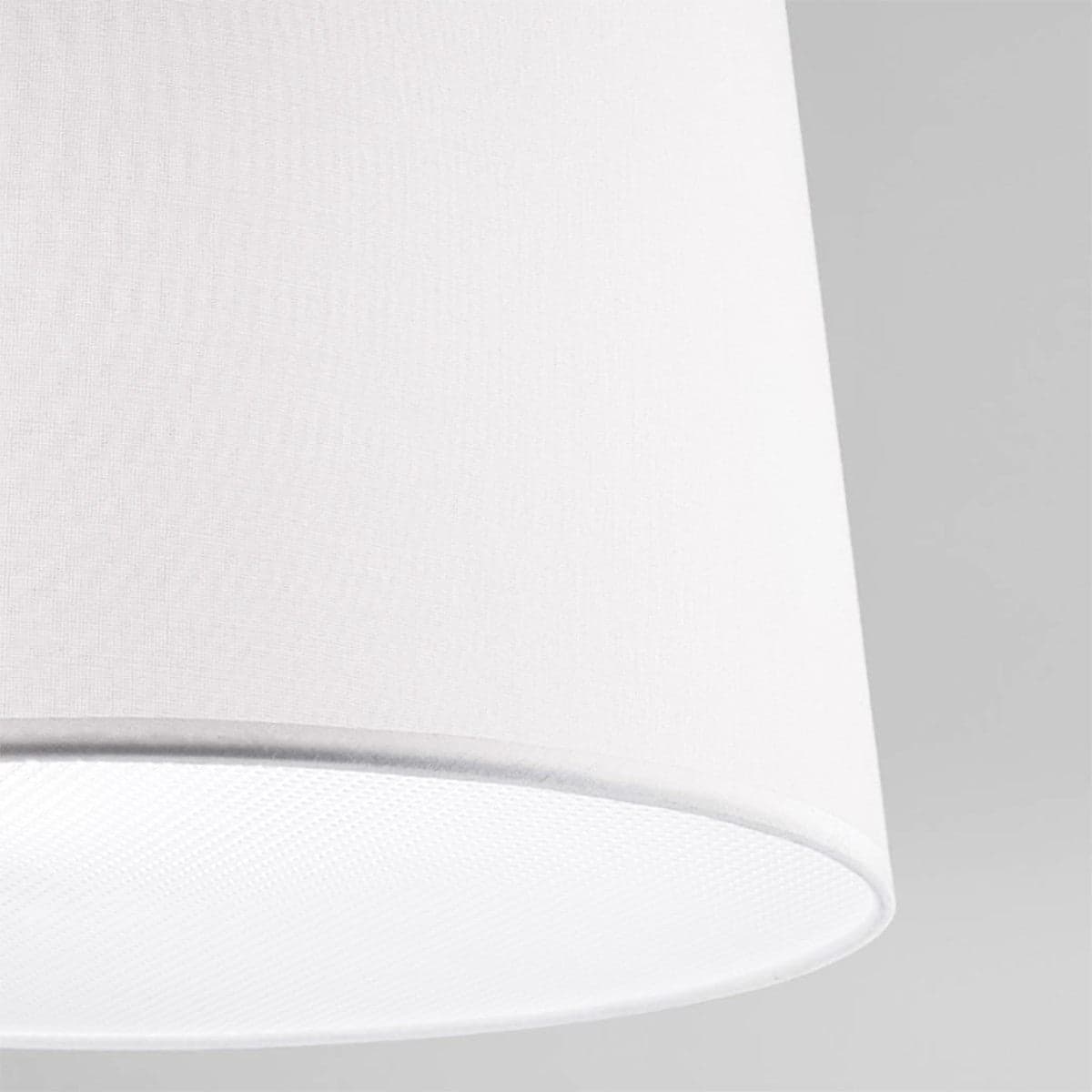 Braccio soffitto Gea Luce AIDA G E27 LED lampada soffitto paralume tessuto bianco in Paralumi Lampadari Bartalini - Colle di Val d’Elsa, commercioVirtuoso.it