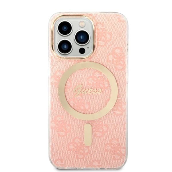cover guess + caricabatterie magsafe iphone 13 pro max pink in Custodie a tracolla e cordini Tropposmart.it - Genova, commercioVirtuoso.it