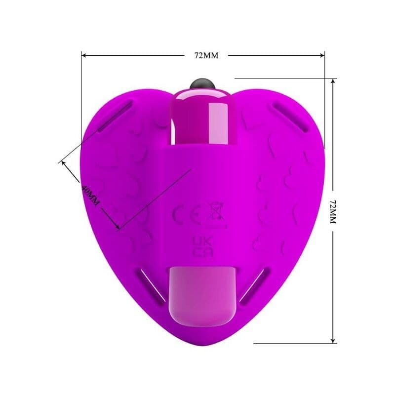 PRETTY LOVE - MASSAGGIATORE PER CLITORIDE HEARTBEAT 10 MODALIT DI VIBRAZIONE VIOLA in Vibratori classici Desideria Shop - Latina, commercioVirtuoso.it