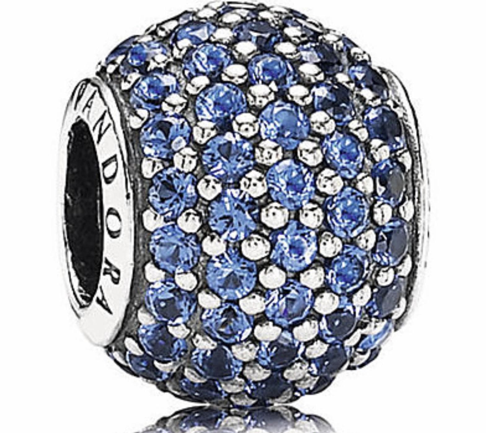 Pandora - Charm Sfera In Pavè Blu in Bead Charm Alba Gioielli - Casoria, commercioVirtuoso.it