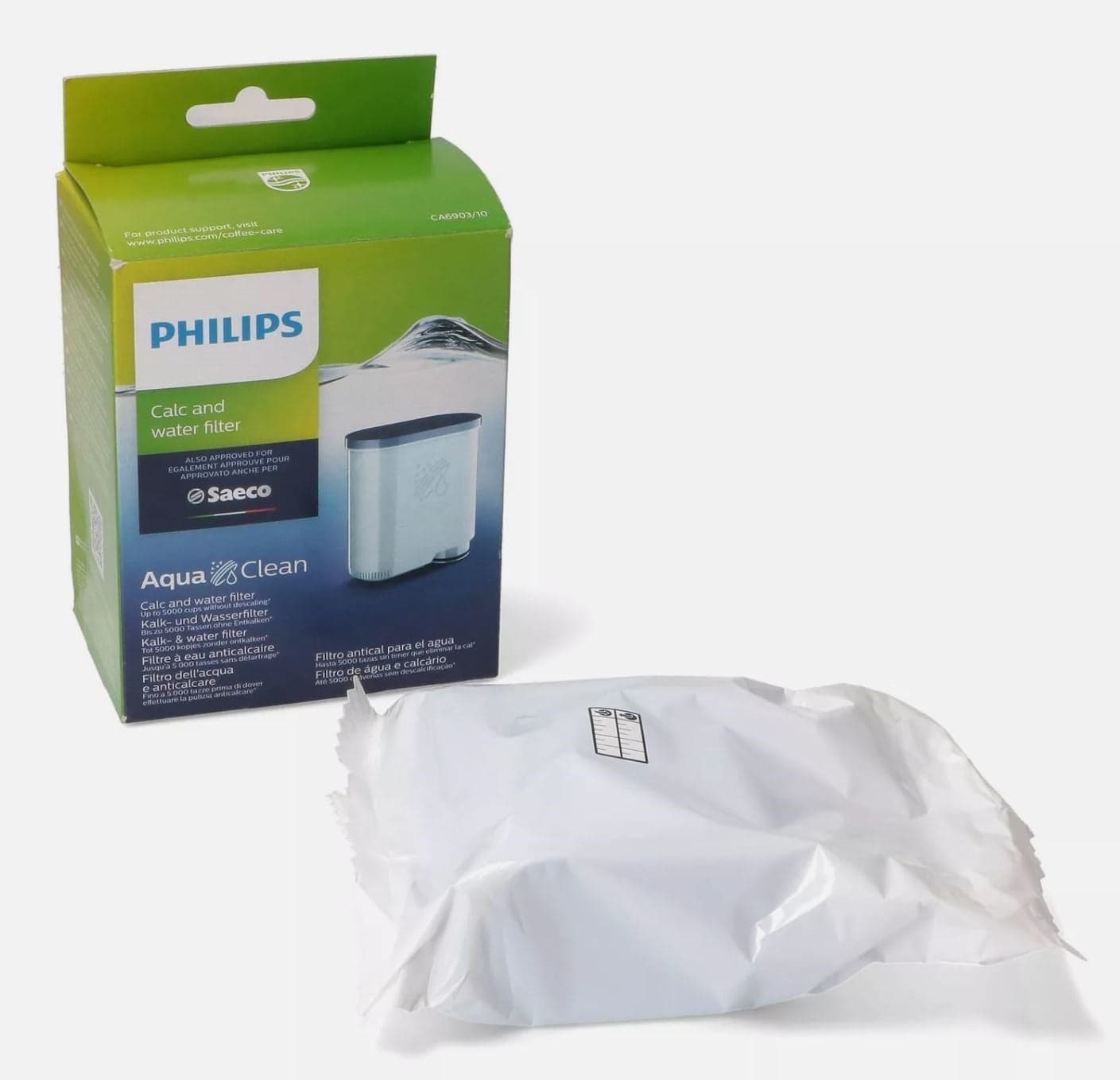 Filtro acqua anticalcare aquaclean ca6903/10 gaggia - saeco 421945032231 - in prodotto EuroStore07 - Alatri, commercioVirtuoso.it