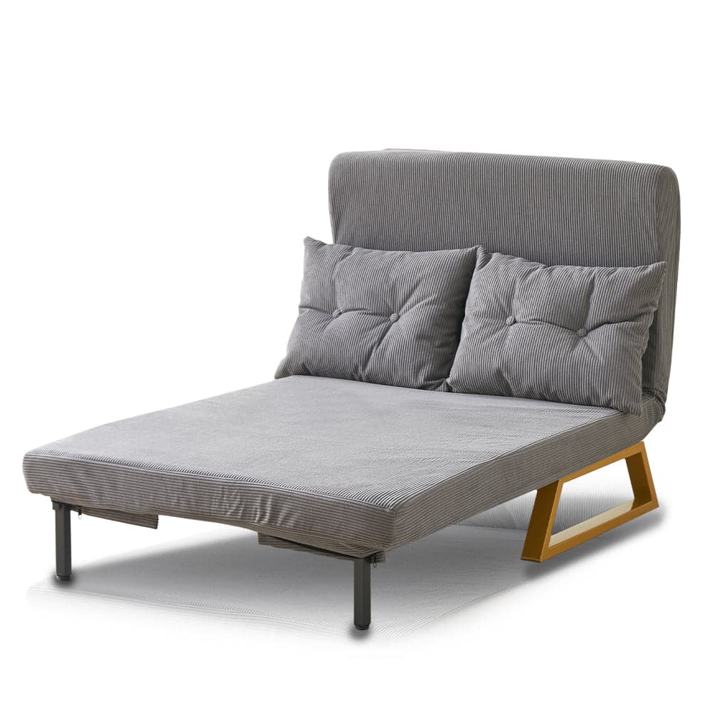Poltrona Pieghevole Letto 2posti Recliner Seduta Morbida Braccioli Salvaspazio Grigio in Poltrone relax et chaise longue Danyx - Casoria, commercioVirtuoso.it