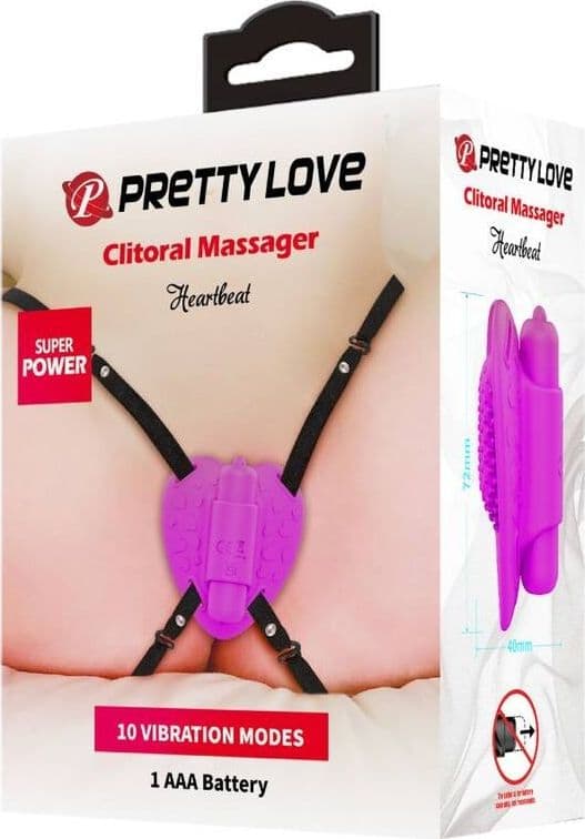 PRETTY LOVE - MASSAGGIATORE PER CLITORIDE HEARTBEAT 10 MODALIT DI VIBRAZIONE VIOLA in Vibratori classici Desideria Shop - Latina, commercioVirtuoso.it
