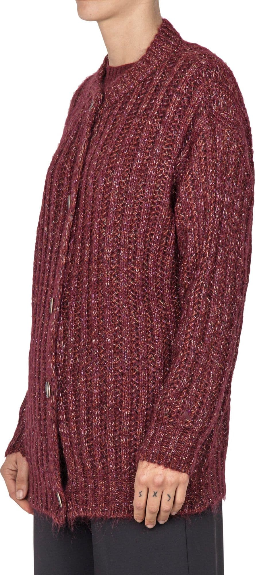 LA FEMME BLANCHE La Femme Blanche - Cardigan - 441809 - Bordeaux da donna in Cardigan Drestige - Casamassima, commercioVirtuoso.it
