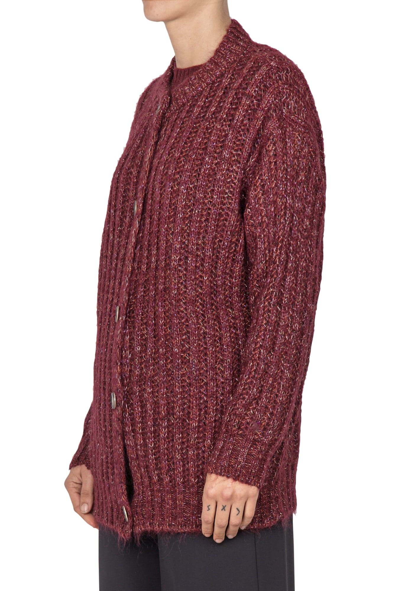 LA FEMME BLANCHE La Femme Blanche - Cardigan - 441809 - Bordeaux da donna in Cardigan Drestige - Casamassima, commercioVirtuoso.it